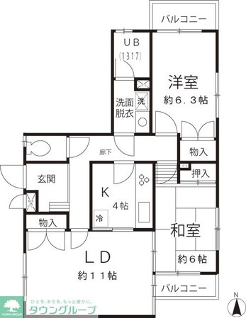カスティーヨ杵島の物件間取画像